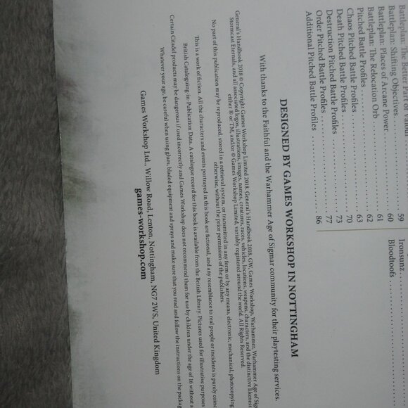 Warhammer Softcover Book 40,000 40K Age of Sigmar General's Handbook 2018 2409A6 - Picture 5 of 11